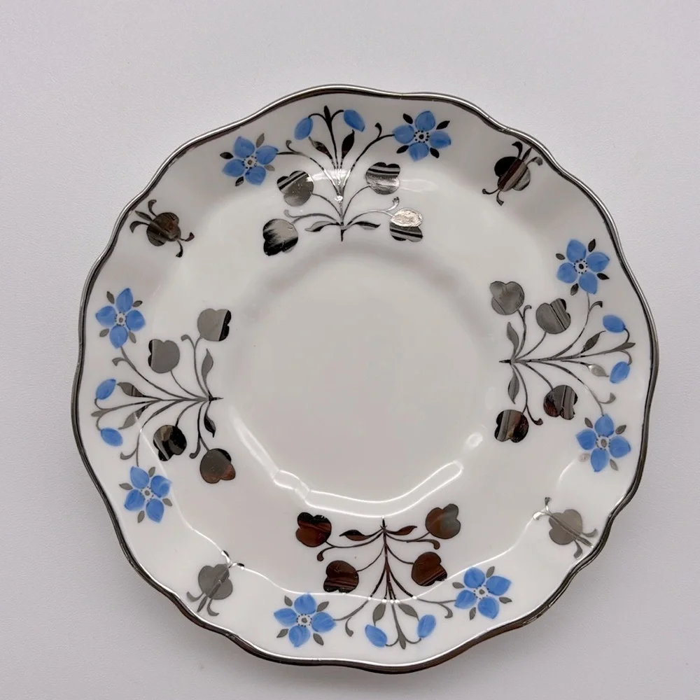 Wedgwood Bone China Flat Cup & Saucer Pattern WH 1583